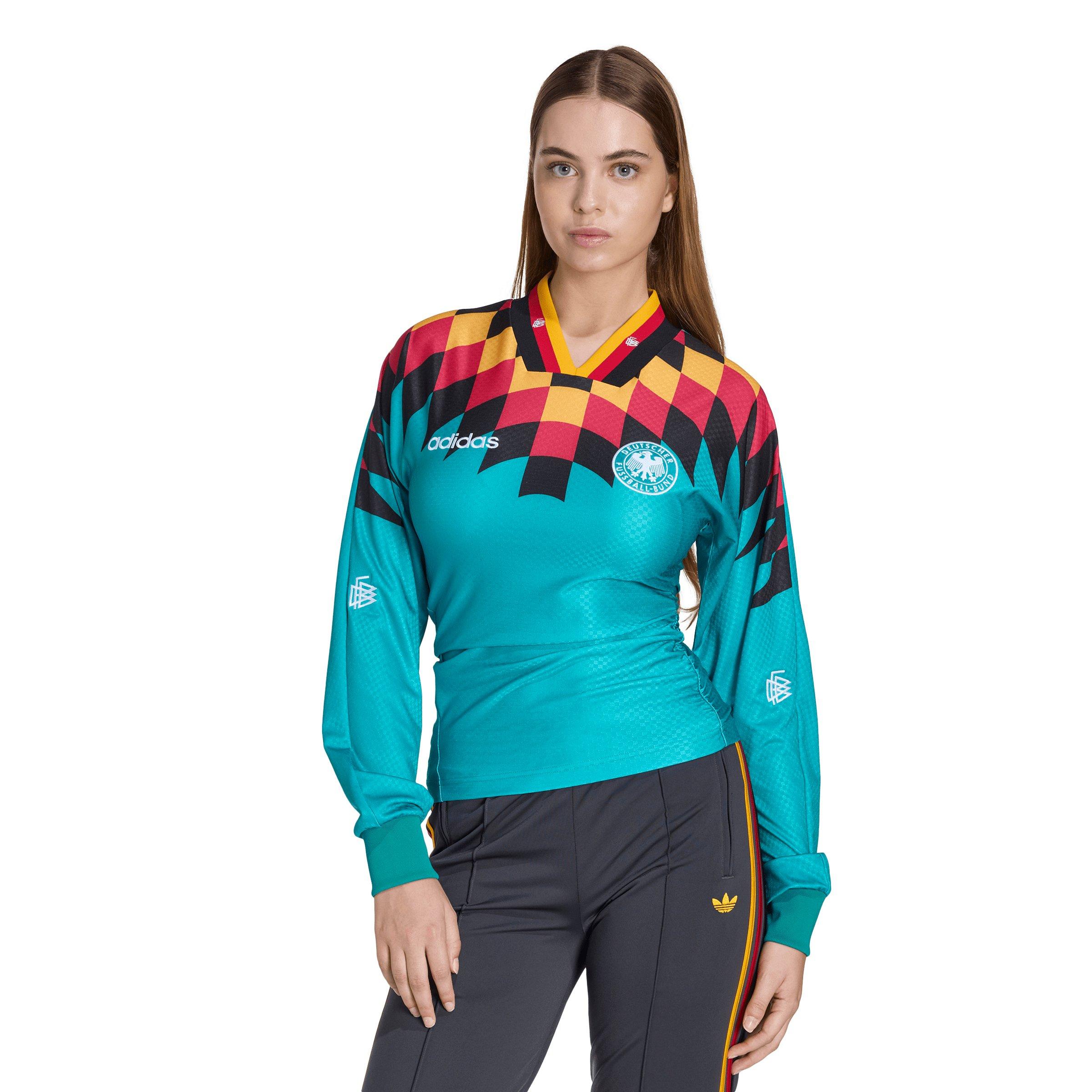 adidas Originals Women's Germany Reconstructed Bringback Jersey - Green/Multi - GREEN/MULTI